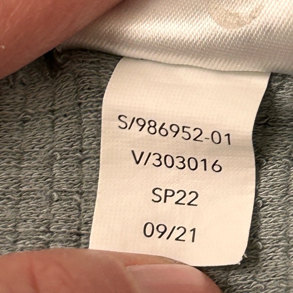 Athleta Womens Coaster Luxe Waffle Hoodie Minimalistic Grey, size Small Petite - Picture 10 of 14